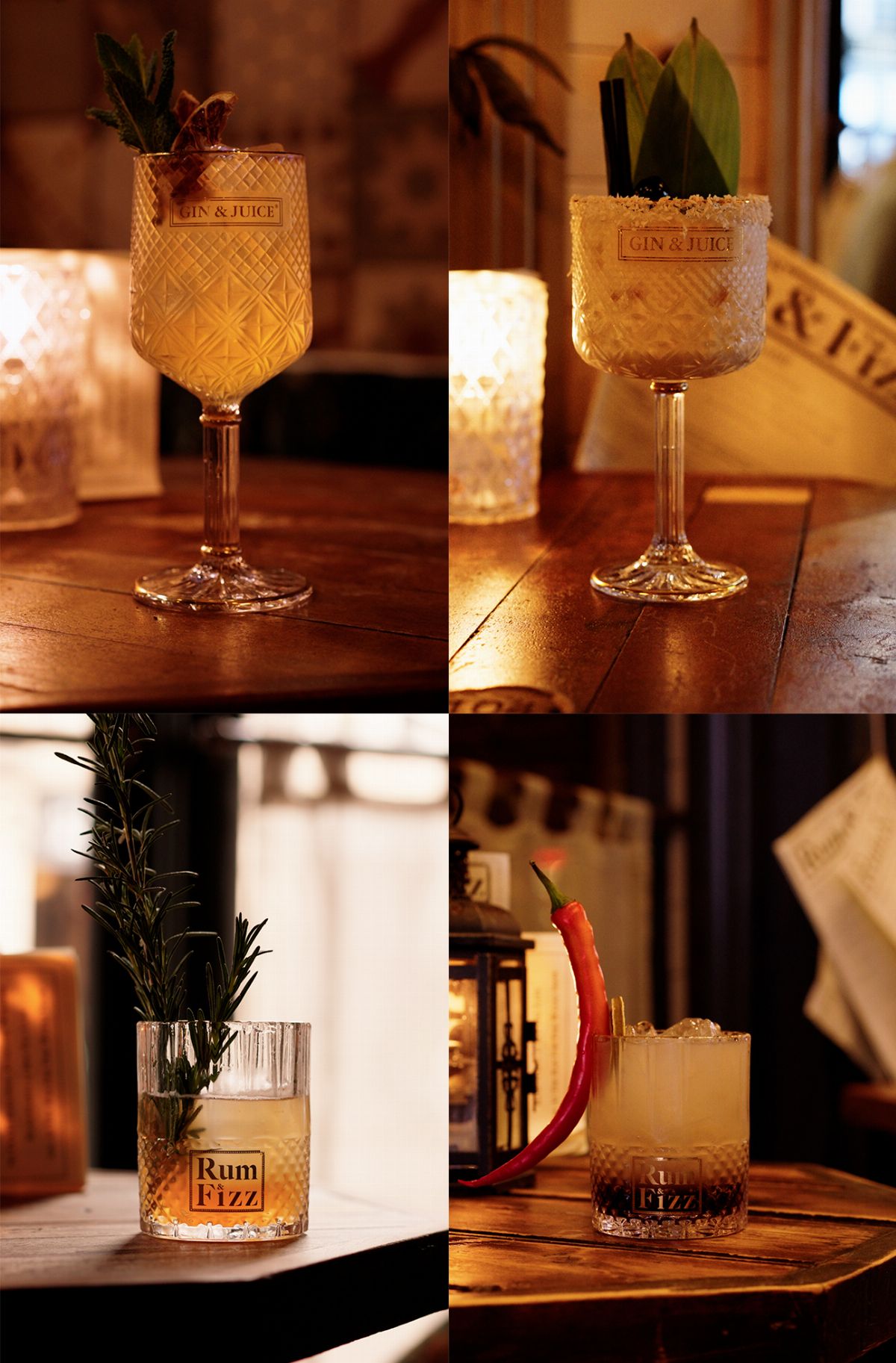 The NEW Rum & Fizz menu!